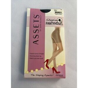 Assets Shaping Pantyhose by SPANX Control Top Shaping Hose Slimming Size 1